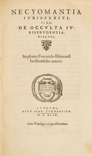 Forcadel, Etienne - Necyomantia iurisperiti. Sive de occulta iurisprudentia dialogi