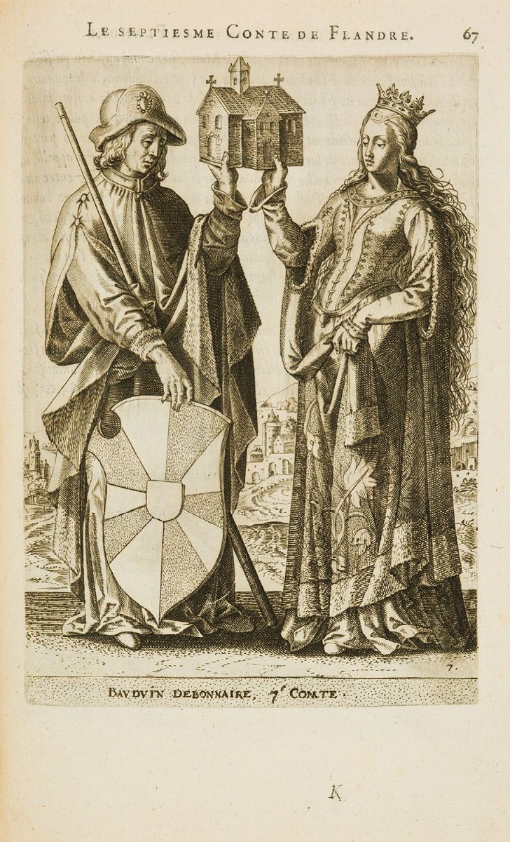 Les genealogies et anciennes descentes des Forestiers et Comtes de Flandre avec brieves descripti...