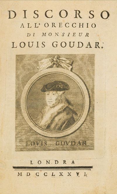 Casanova, Discorso all'orecchio di Monsieur Louis Goudar, pamphlet originale