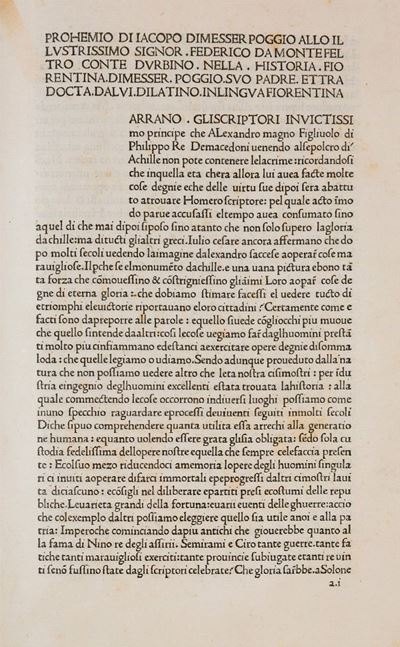 Leonardus Bruni, Historiae Florentini Populi e Poggio Bracciolini, Historia Florentina - Edizioni...