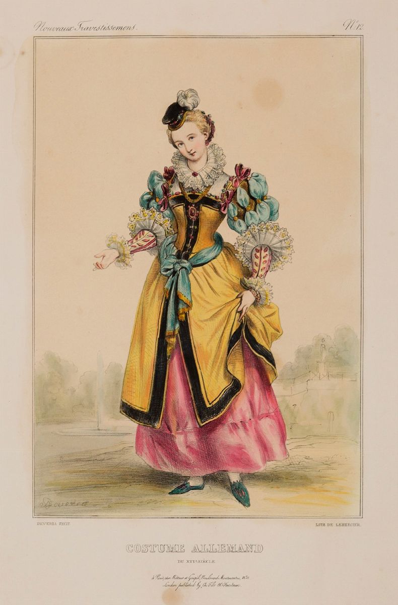 Gavarni, Paul (pseudonimo di Guillaume Sulpice Chevalier) - Achille, Devéria - Gavarni, Nouveaux ...