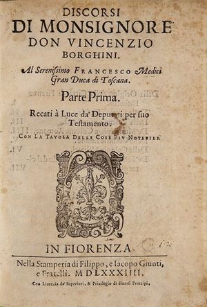 Borghini, Vincenzo - Discorsi