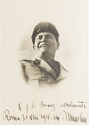 Fotografia - Mussolini, Benito - Fotografia autografata