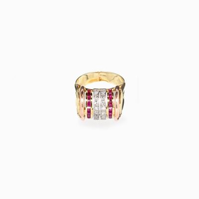 Anello in Oro e Rubini Realizzato in Oro