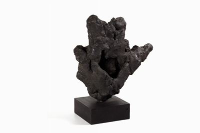 Appunto, grès smaltato nero, 1958/'59