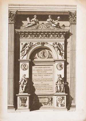 Osservazioni sui difetti prodotti nei teatri dalla cattiva costruzione del palco scenico e su alcune inavvertenze nel dipingere le decorazioni... - Appendice alle osservazioni sui teatri e sulle decorazioni di Paolo Landriani architetto