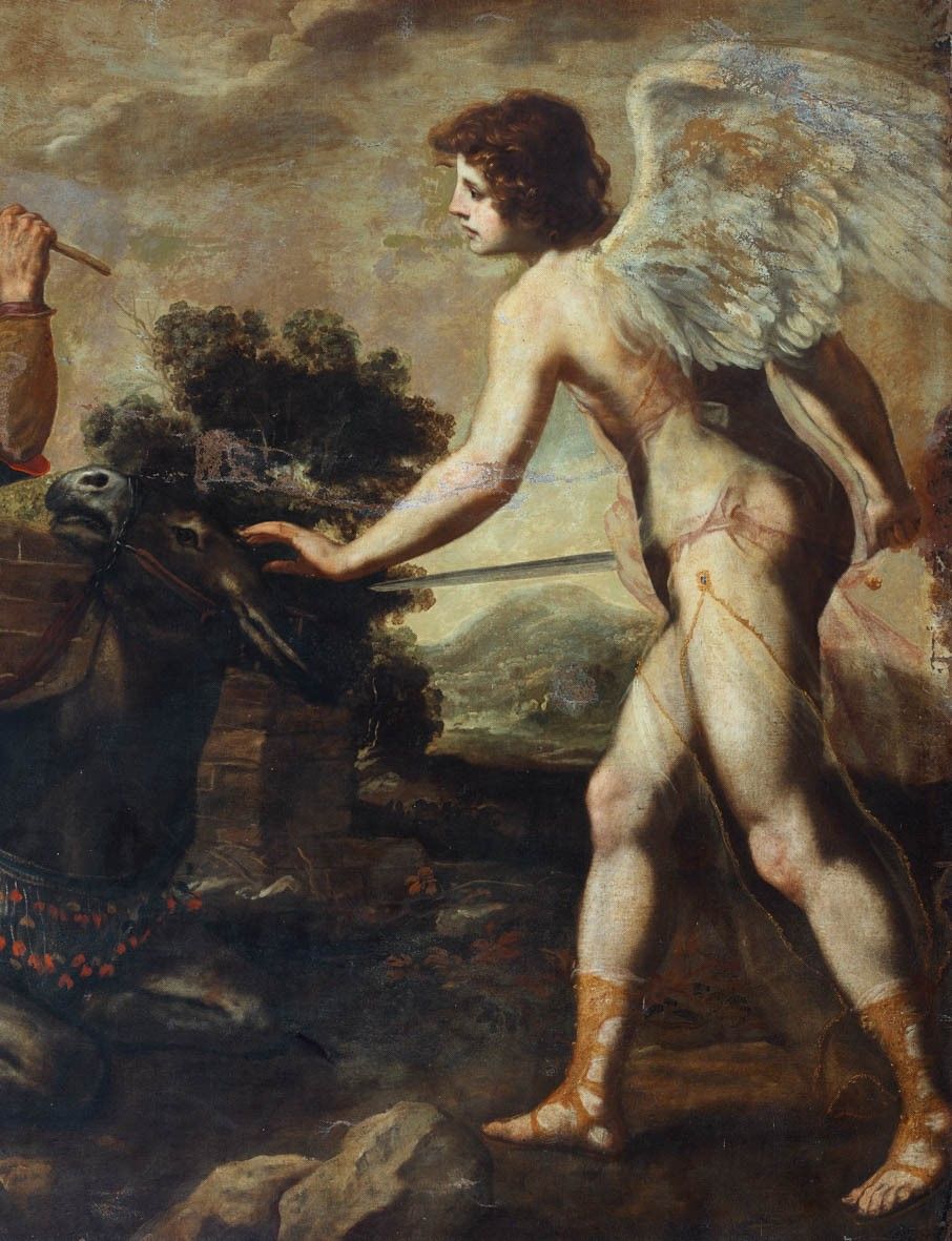 Jacopo Vignali - L'asina di Balaam, olio su tela