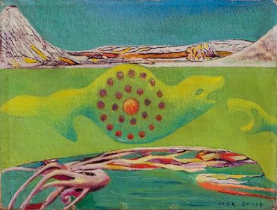 Senza titolo, olio su tela, cm 15 x 20, 1945 ca.