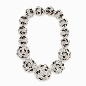 IMPORTANTE COLLANA IN DIAMANTI E MADREPE