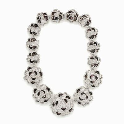 Importante Collana in Diamanti e Madrepe