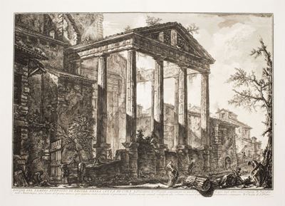 Rovine del Tempio Supposto di Ercole nella Città di Cora