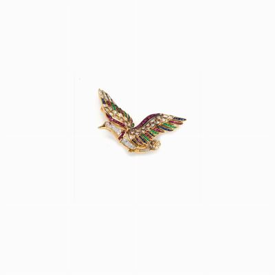 Spilla Animalier in Oro, Diamanti e Piet