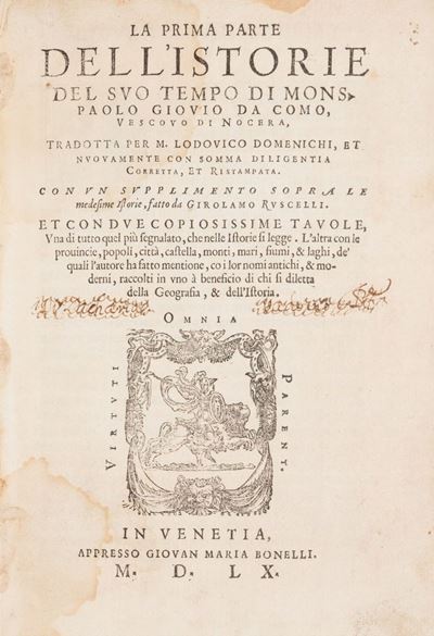 La Prima Parte Dell'istorie del Suo Tempo