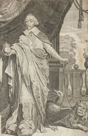 Rarissima edizione “furtiva” – stampata nello stesso anno dell’edizione originale, e alla quale è in tutto identica – di questa preziosa opera contenente la storia degli accadimenti politici e militari avvenuti sotto il ministero del Cardinale Richelieu dal 1624 al 1633, cui fanno seguito una serie di lettere inedite e importantissime per la storia del Piemonte e del Monferrato poste in fine.
Il libro fu condannato al rogo con decreto del Parlamento francese dell’11 maggio 1650 per le “scomode” rivelazioni politiche che l’autore, avendo avuto probabilmente accesso alle carte private del Richelieu (morto nel 1642), vi aveva inserito. Teofrasto Renaudot, nella sua Gazzetta del 21 maggio 1650, ricorda che a richiesta della Duchessa d’Aiguillon, nipote ed erede del Cardinale, il Parlamento di Parigi emanò, l’11 dello stesso mese, un decreto nel quale si affermava che il libro contenesse molte proposizioni, narrazioni e discorsi falsi e calunniosi, contrari alle leggi del Regno e pregiudizievoli allo Stato e, come tale, lo condannò ad essere bruciato. L’esecuzione della sentenza, oltre a rendere estremamente rari gli esemplari scampati al fuoco, impedì che si pubblicasse la continuazione di tali memorie, che – stando a quanto riportato nella Bibliografia Universale del Weiss – esiste in manoscritto.
Bourgeois et André, I, 622; Barbier, II, 783 (ediz. 1650 e successive); Manno-Zucchi, X, 39546 (per gli “Affaires d’Italie”).

 Histoire du Ministere d’Armand Iean du Plessis Cardinal Duc de Richelieu, sous le regne de Louys le Iuste, XIII du nom, Roy de France et de Navarre. Avec des Reflexions Politiques, et diverses Lettres, contenant les Negociations des Affaires du Piedmont & du Montferrat
