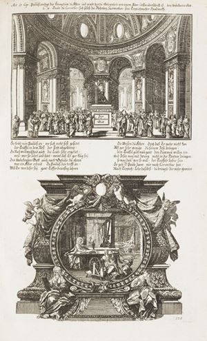 "Of all picture Bibles published until the early 18th-century, this is the most elaborately illustrated one" (Katalog Augsburger Barock 597). Historischer Bilder Bibel Erster