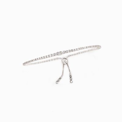 Bracciale Tennis in Diamanti in Oro Bian