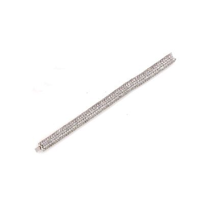 Bracciale in Diamanti in Oro Bianco a Mo
