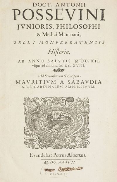 Belli Monferratensis Historia, Ab Anno Salutis M.DC.XII. Usque Ad Annum M.DC.XVIII