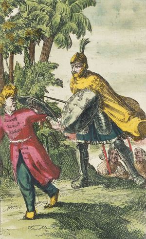 Edizione francese, stampata a due anni di distanza dall’originale olandese, con antica coloritura a mano. Colas 268; Hiler 786; Vinet 2099. Histoire de tous les Ordres Militaires ou de Chevalerie