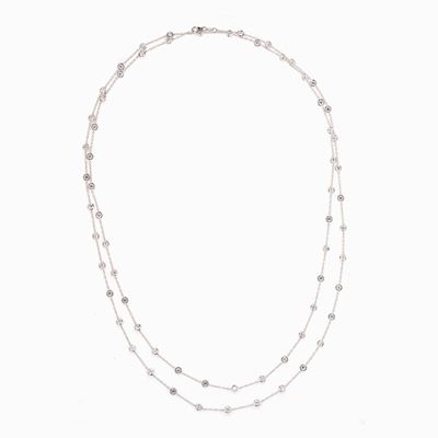 Collana "long Chain" in Diamanti Collana