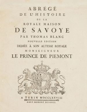 Abrégé de l’histoire de la Royale Maison de Savoye