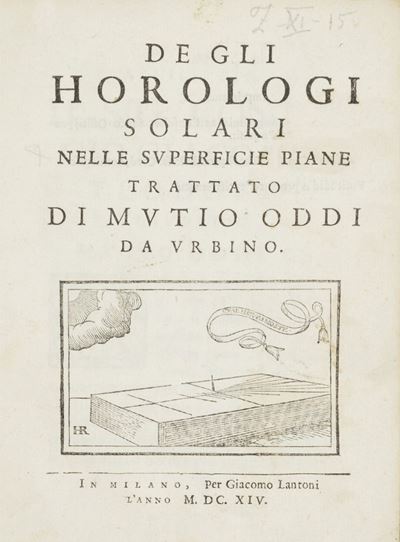 De gli Horologi Solari nelle Superficie Piane Trattato