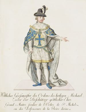 Abbildungen derjenigen Ritter-Orden, welche eine eigene Ordenskleidung haben