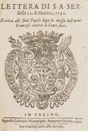 La Sacra Historia di S. Mauritio arciduca della Legione Thebea, et de’ suoi valorosi Campioni