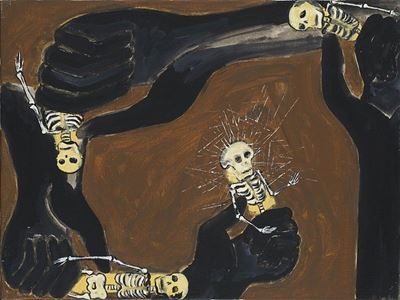 Processo, 2004, olio su tela