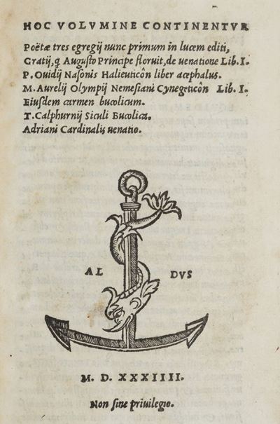 Poetae Tres Egregij Nunc Primum in Lucem Editi, Gratij, Q Augusto Principe Floruit, De Venatione ...