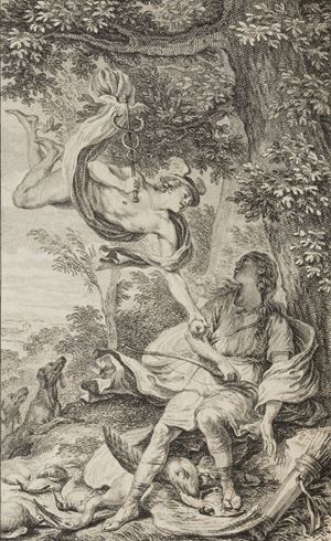 Prima edizione in prima tiratura. Cohen - De Ricci 505
- 506: “Très jolies illustrations...”.
 Le jugement de Paris