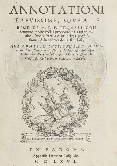 Annotationi Brevissime, Sovra le Rime di M.f.p. le Quali Contengono Molte Cose À Proposito di Rag...