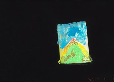 Senza titolo (1990-1997), tecnica mista su fotografia