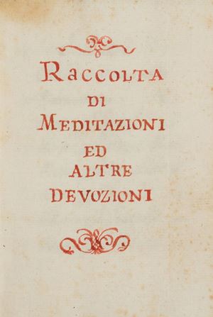 Raccolta di meditazioni ed altre devozioni