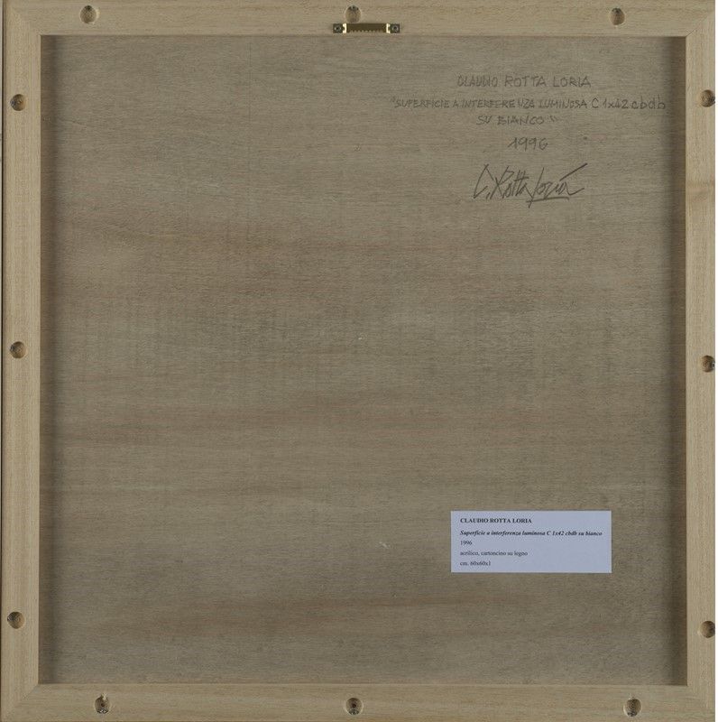 Claudio Rotta Loria - Superficie a interferenza luminosa C1x42