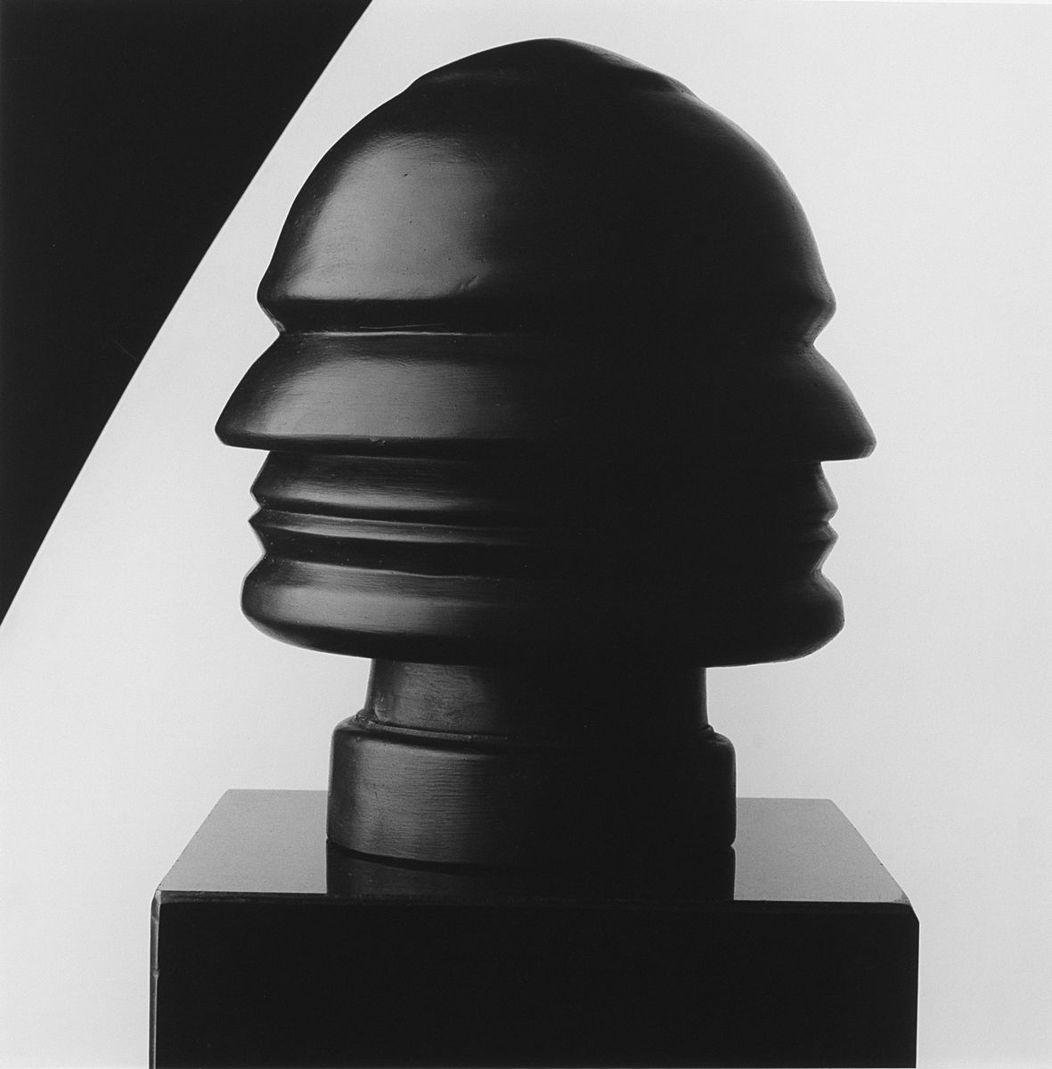 Robert Mapplethorpe - Continous profile of Mussolini, 1988 - Stampa in bianconero ai sali d'argen...
