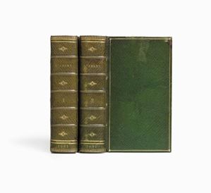 Michel, V,p.121.BL STC,p.540.Graesse,IV,401.Brunet
III,1434. Piantanida III,2804.Edizione attrbuita agli Ezevier
(Willems 1668), a J.Blaeu (Brunet), a S.Mathys de Leide
(BL STC, Rahir, Michel). Legatura eseguita prima del 1820,
poiché “Thouvenin l’ainé” firmò così fino a quella data: era
entrato nel 1802 nella legatoria di Bozerian jeune, all’età di
11 anni.
 L’Adone