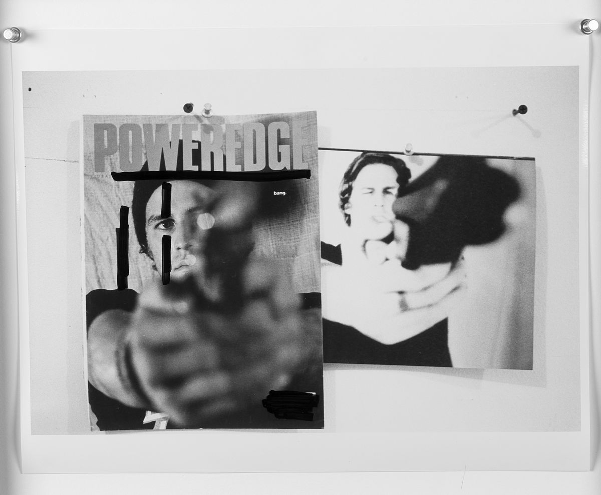 Steven Parrino - Untitled 1 (1993), fotografia in bianconero