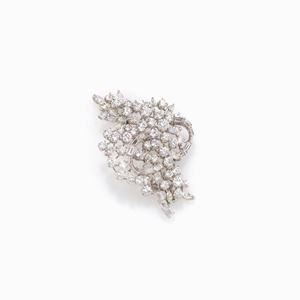 SPILLA IN DIAMANTI
in oro bianco a griff