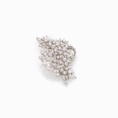 Spilla in Diamanti in Oro Bianco a Griff