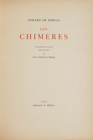 De Nerval, Gérard - Les chimeres