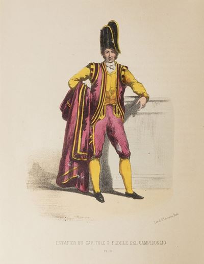 Album Ou Collection Complete Et Historique Des Costumes De la Cour De Rome Des Ordres Monastiques...