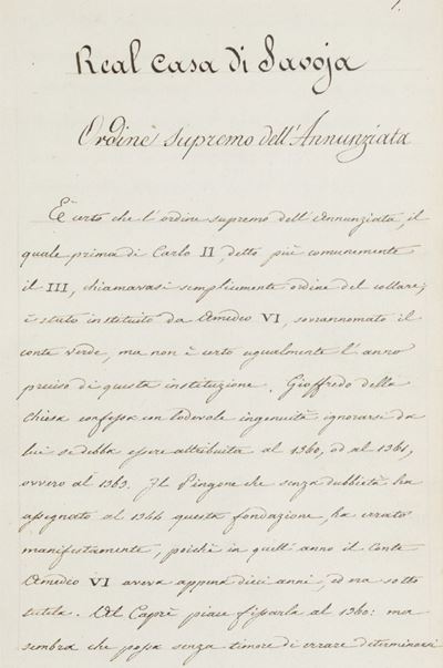 Storia degli Ordini Equestri Nazionali e Stranieri Scritta da Luigi Cibrario e Pubblicata nel Cal...