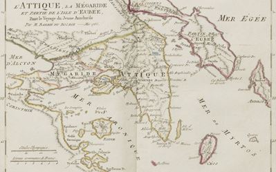 Recueil De Cartes Geographiques, Plans, Vues Et Médailles De L'ancienne Grece, Relatifs Au Voyage...