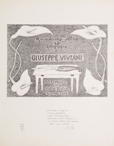 Romanzo Nero. per lo Studio di Villa Giulia in Roma