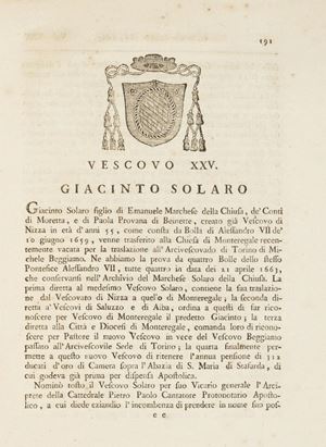 Memorie istoriche della Chiesa Vescovile di Monteregale in Piemonte