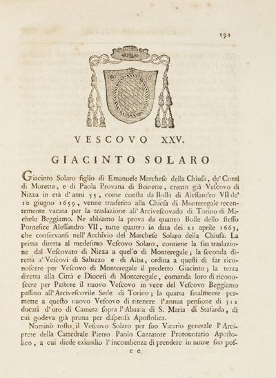 Memorie Istoriche della Chiesa Vescovile di Monteregale in Piemonte