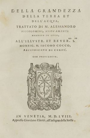 Della grandezza della terra et dell'acqua