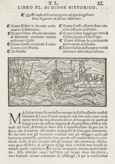 Dione Historico delle Guerre & Fatti De Romani: Tradotto di Greco in Lingua Vulgare, per M. Nicol...