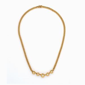 COLLANA IN ORO E DIAMANTI
a catena piatt